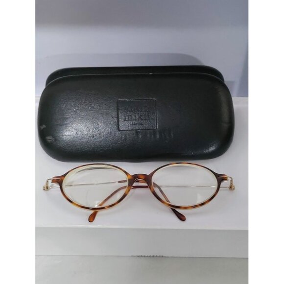 Vintage Alain Mikli Tortoise Frame Eyeglass with Hard Case - Picture 2 of 10
